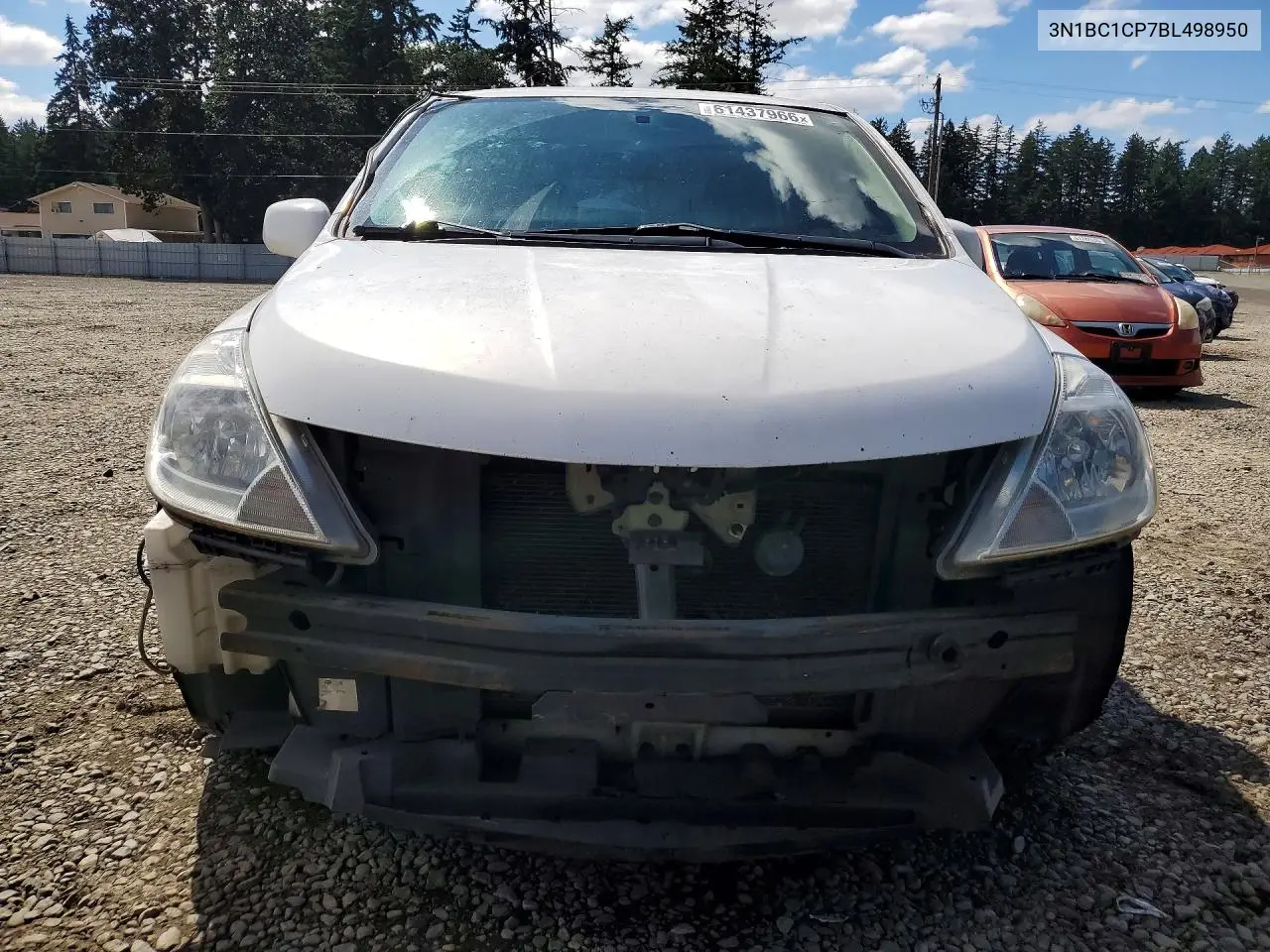 2011 Nissan Versa S/Sl VIN: 3N1BC1CP7BL498950 Lot: 61437966