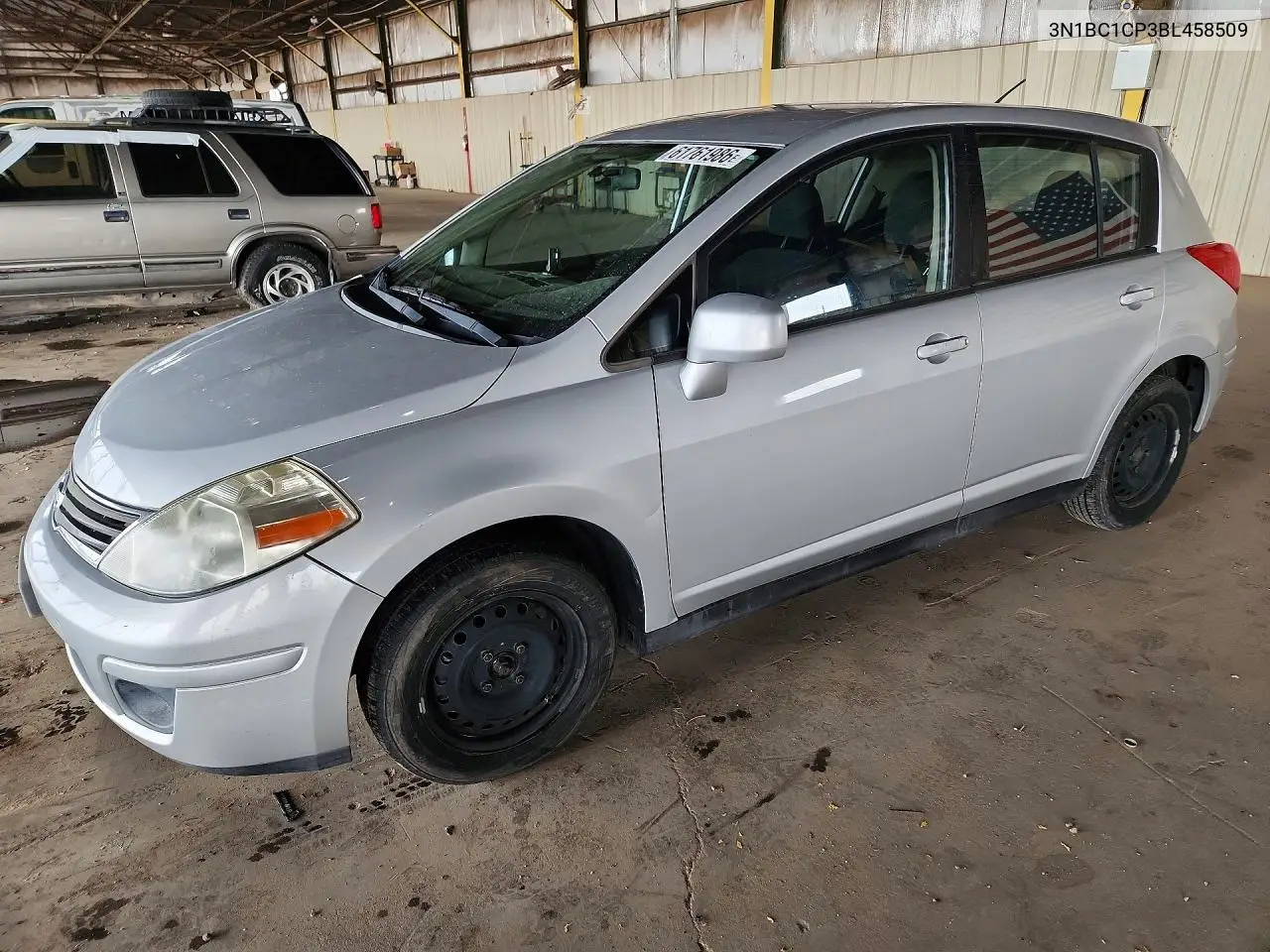 2011 Nissan Versa 1.8 S VIN: 3N1BC1CP3BL458509 Lot: 61761986