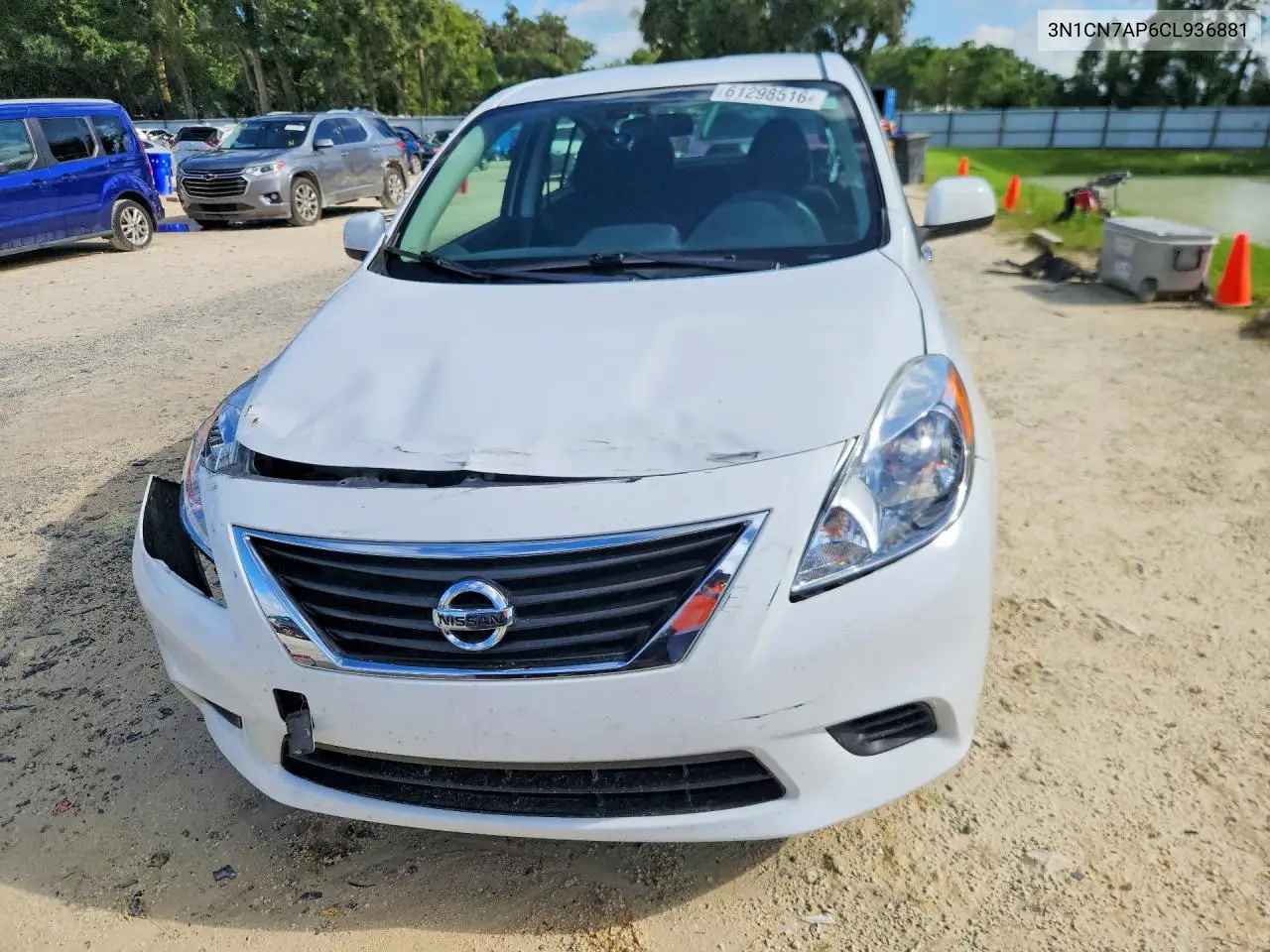 2012 Nissan Versa 1.6 S VIN: 3N1CN7AP6CL936881 Lot: 61298516