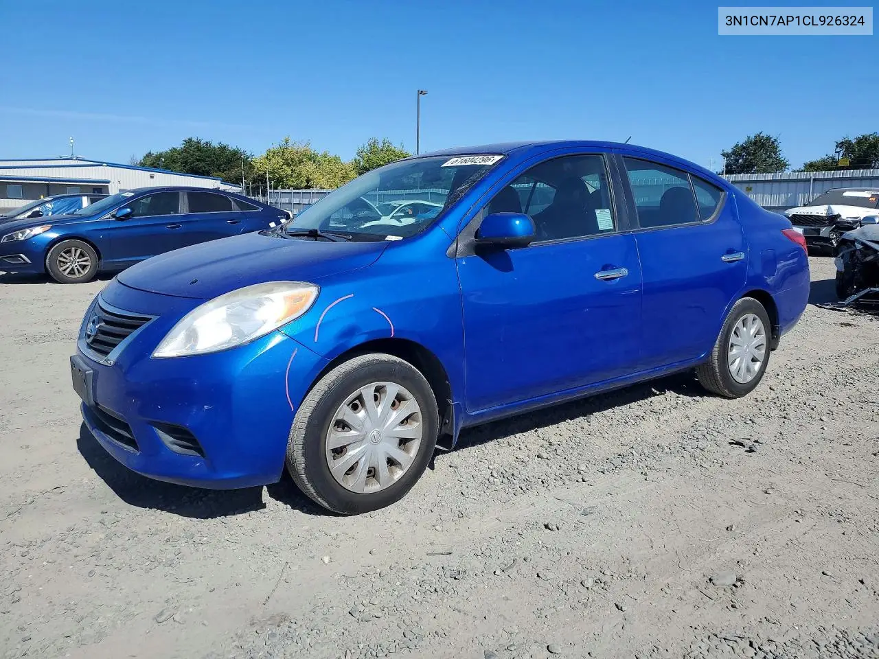 2012 Nissan Versa 1.6 S VIN: 3N1CN7AP1CL926324 Lot: 61604296