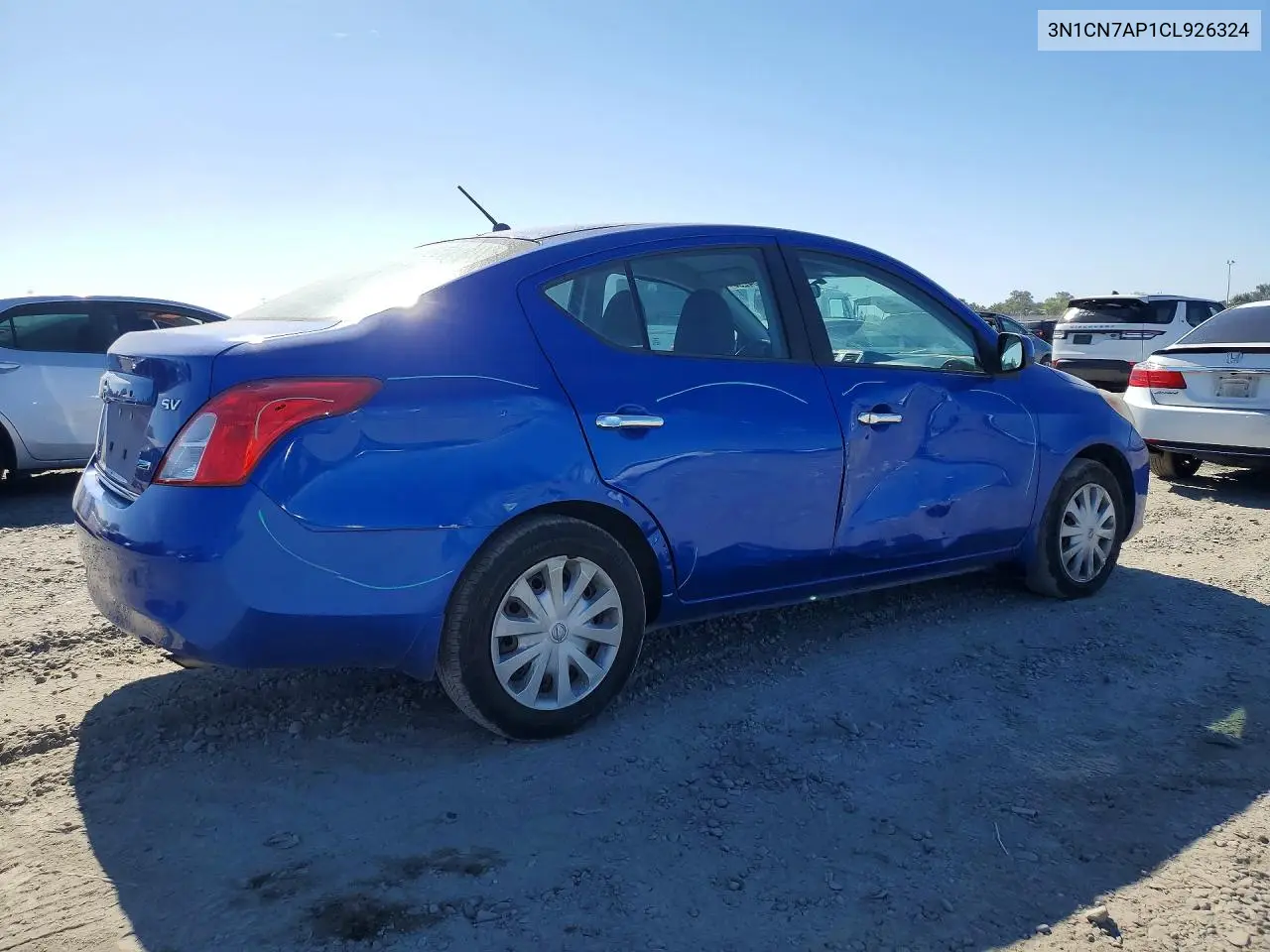 2012 Nissan Versa 1.6 S VIN: 3N1CN7AP1CL926324 Lot: 61604296