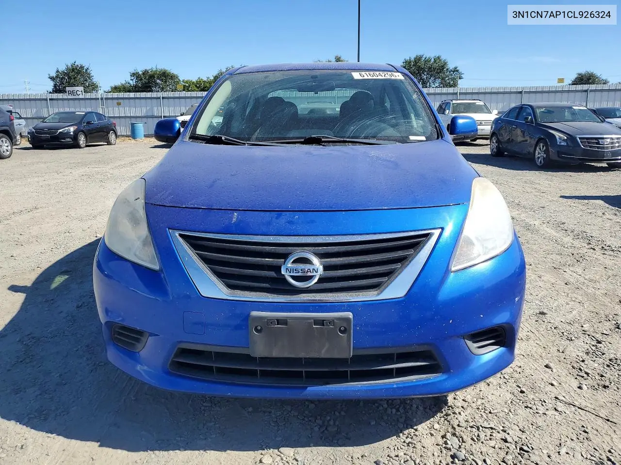 2012 Nissan Versa 1.6 S VIN: 3N1CN7AP1CL926324 Lot: 61604296