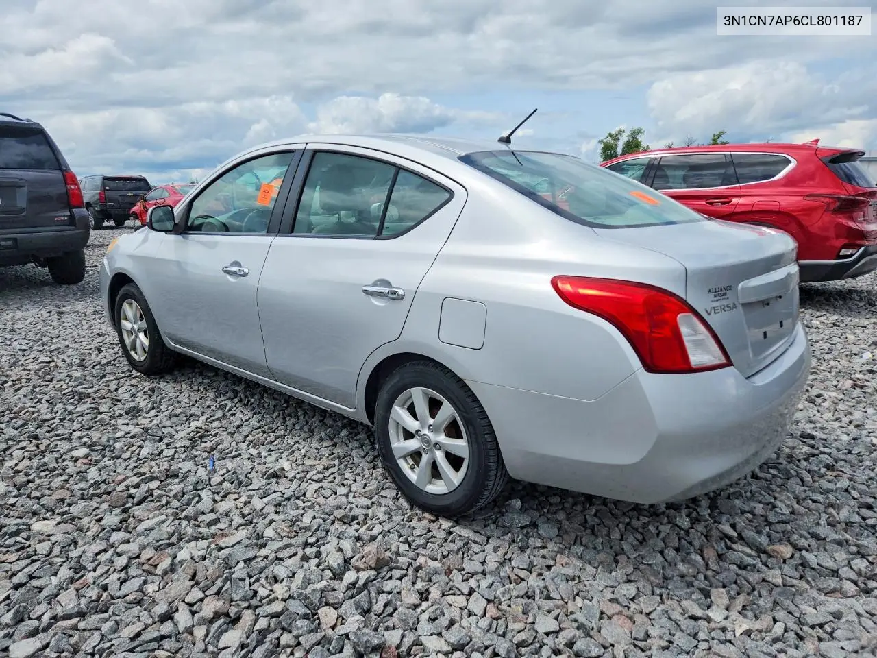 2012 Nissan Versa 1.6 S VIN: 3N1CN7AP6CL801187 Lot: 62166716
