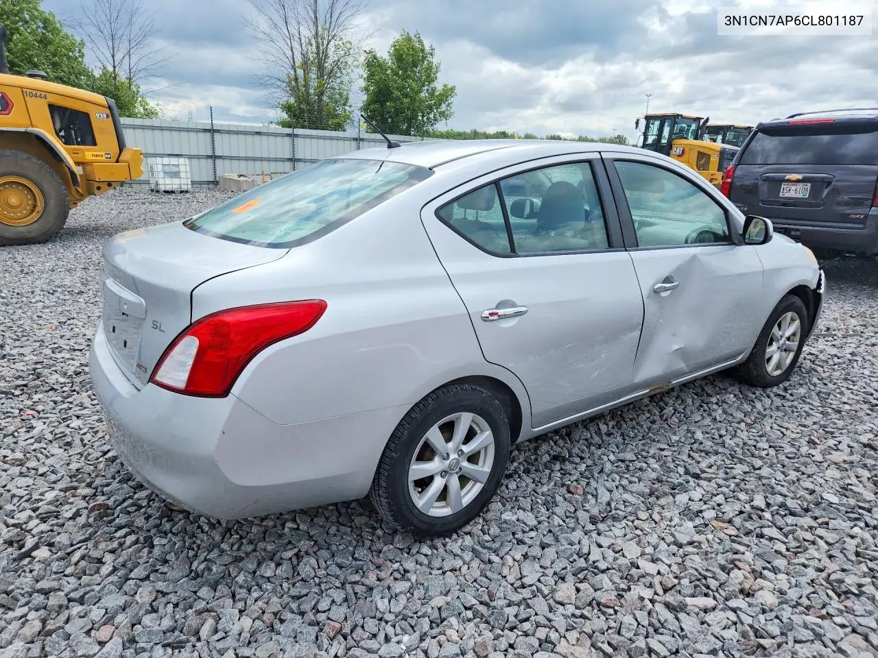 2012 Nissan Versa 1.6 S VIN: 3N1CN7AP6CL801187 Lot: 62166716