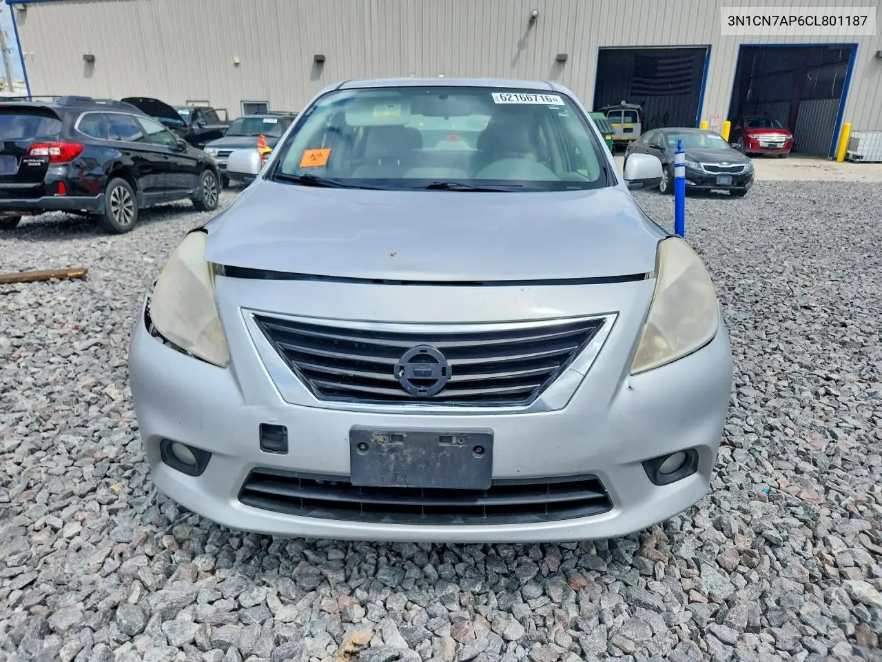2012 Nissan Versa 1.6 S VIN: 3N1CN7AP6CL801187 Lot: 62166716