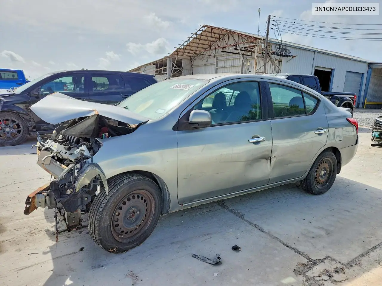 2013 Nissan Versa 1.6 S VIN: 3N1CN7AP0DL833473 Lot: 60522936