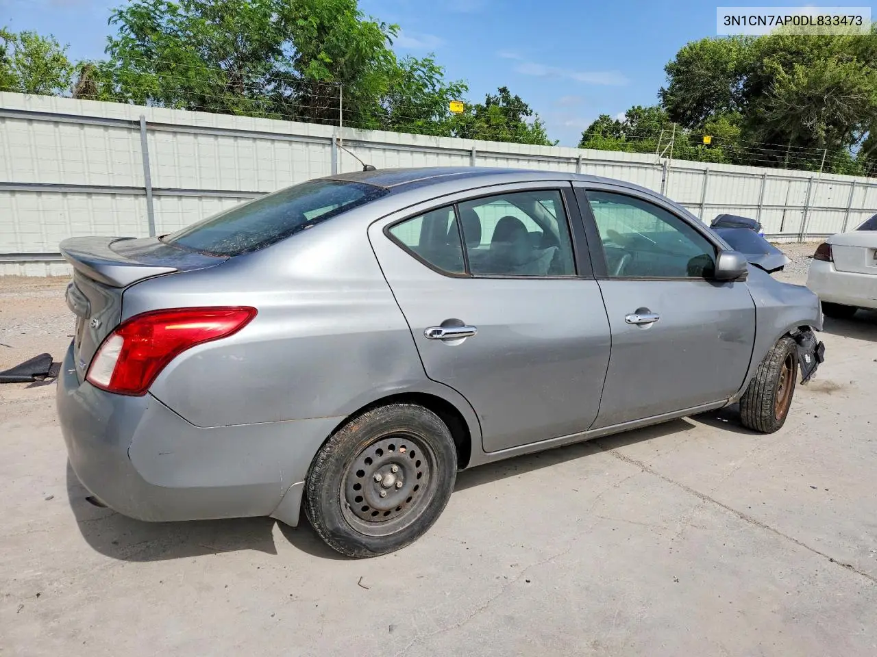 2013 Nissan Versa 1.6 S VIN: 3N1CN7AP0DL833473 Lot: 60522936