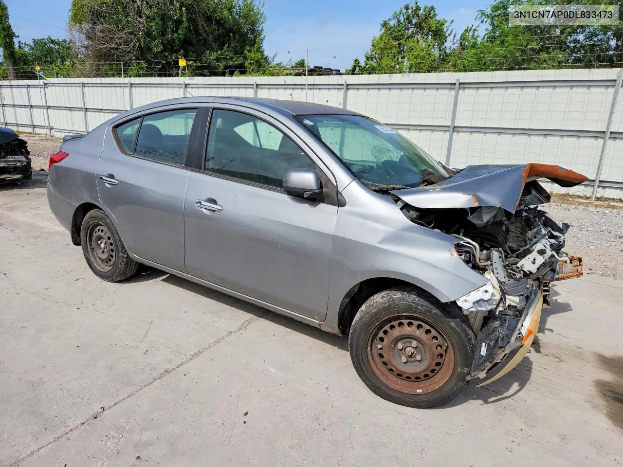 2013 Nissan Versa 1.6 S VIN: 3N1CN7AP0DL833473 Lot: 60522936