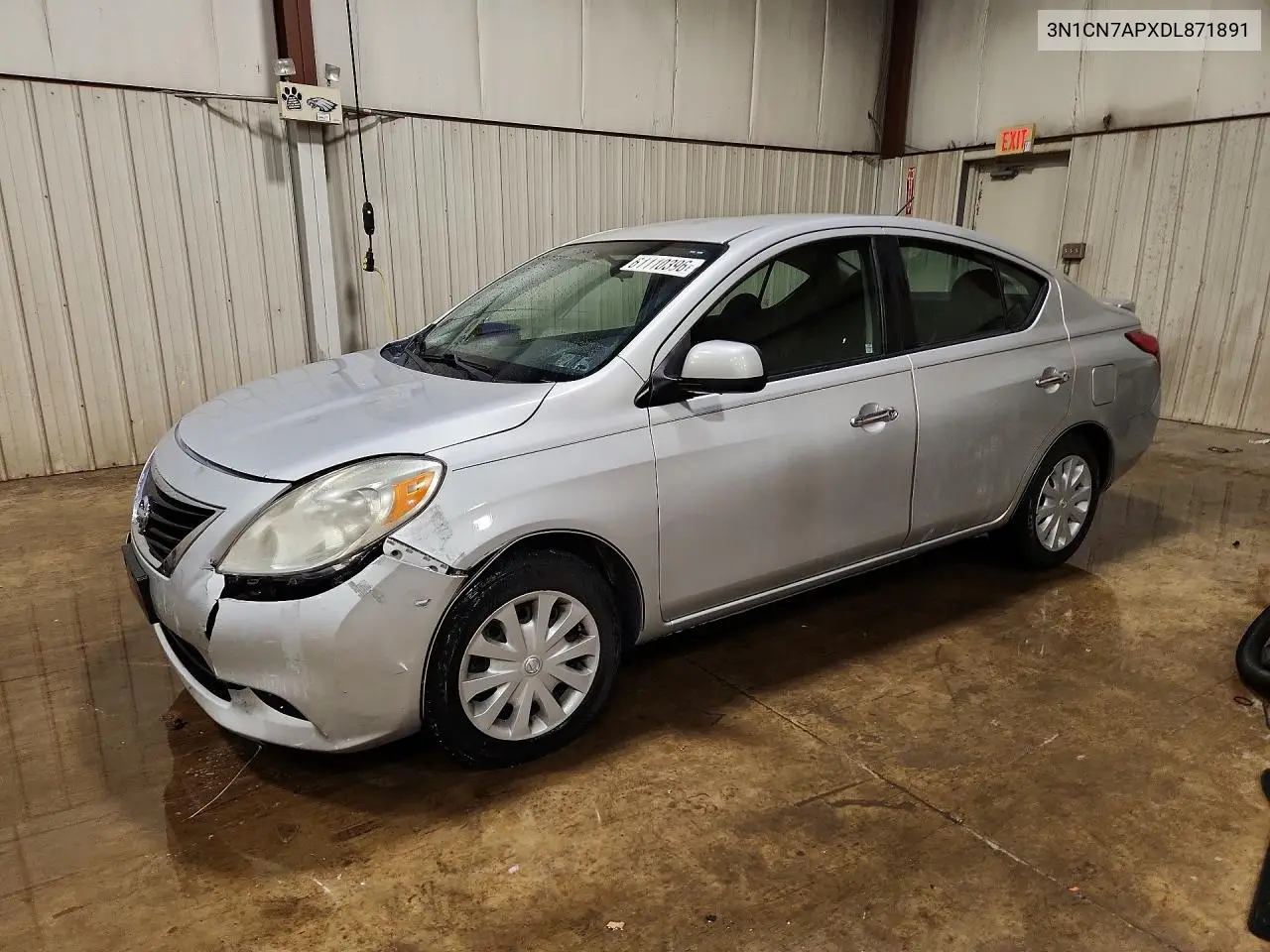 2013 Nissan Versa S VIN: 3N1CN7APXDL871891 Lot: 61110396