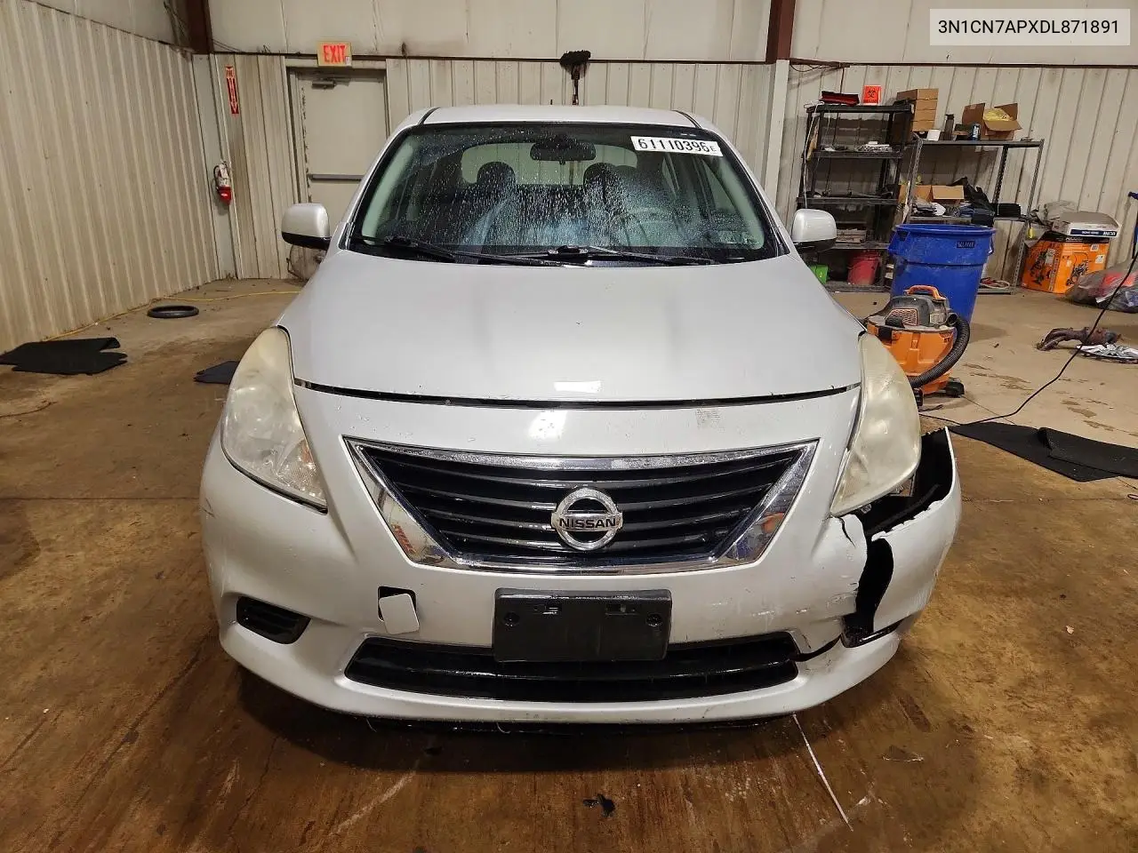 2013 Nissan Versa S VIN: 3N1CN7APXDL871891 Lot: 61110396