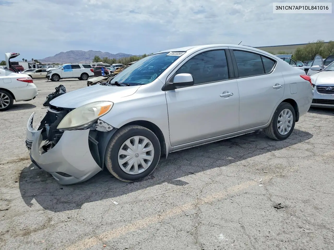 2013 Nissan Versa 1.6 S VIN: 3N1CN7AP1DL841016 Lot: 61623056