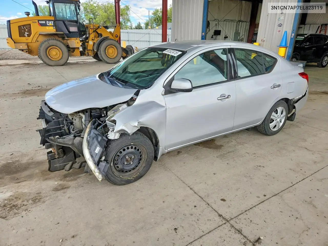 2014 Nissan Versa 1.6 S VIN: 3N1CN7AP7EL823119 Lot: 56502416