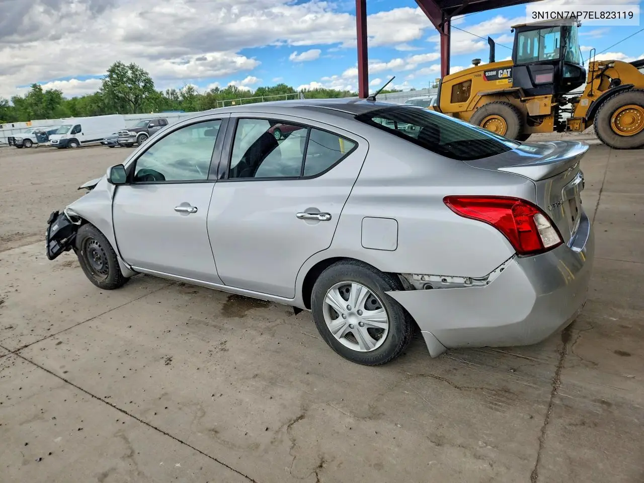 2014 Nissan Versa 1.6 S VIN: 3N1CN7AP7EL823119 Lot: 56502416