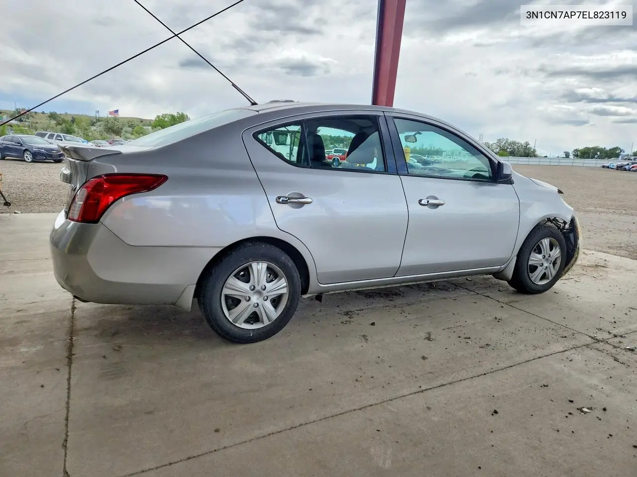 2014 Nissan Versa 1.6 S VIN: 3N1CN7AP7EL823119 Lot: 56502416