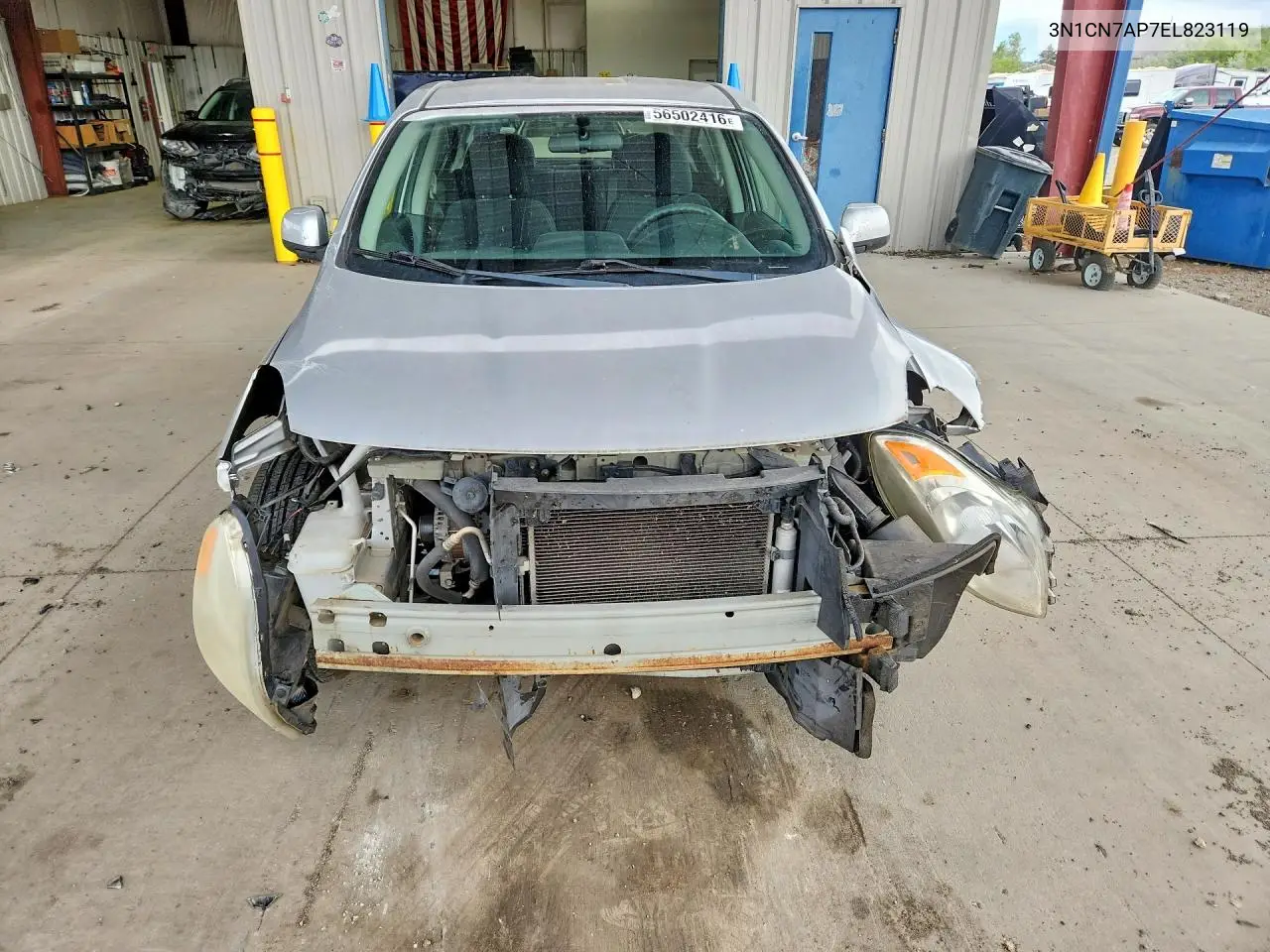 2014 Nissan Versa 1.6 S VIN: 3N1CN7AP7EL823119 Lot: 56502416