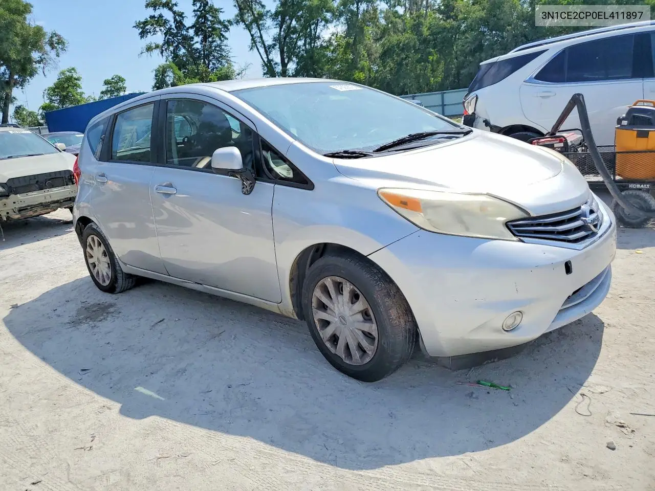 2014 Nissan Versa Note S VIN: 3N1CE2CP0EL411897 Lot: 57690676