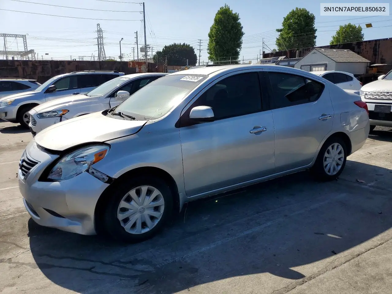 2014 Nissan Versa 1.6 S VIN: 3N1CN7AP0EL850632 Lot: 61578576