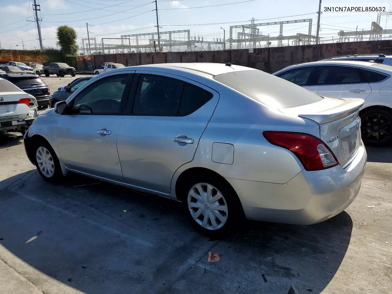 2014 Nissan Versa 1.6 S VIN: 3N1CN7AP0EL850632 Lot: 61578576