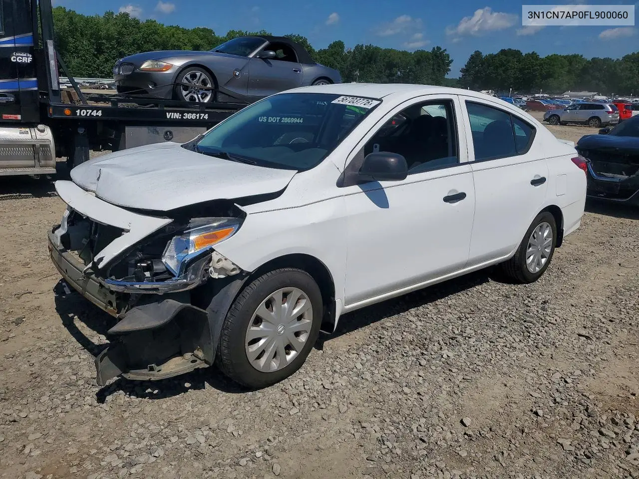 2015 Nissan Versa 1.6 S Plus VIN: 3N1CN7AP0FL90060 Lot: 56703776