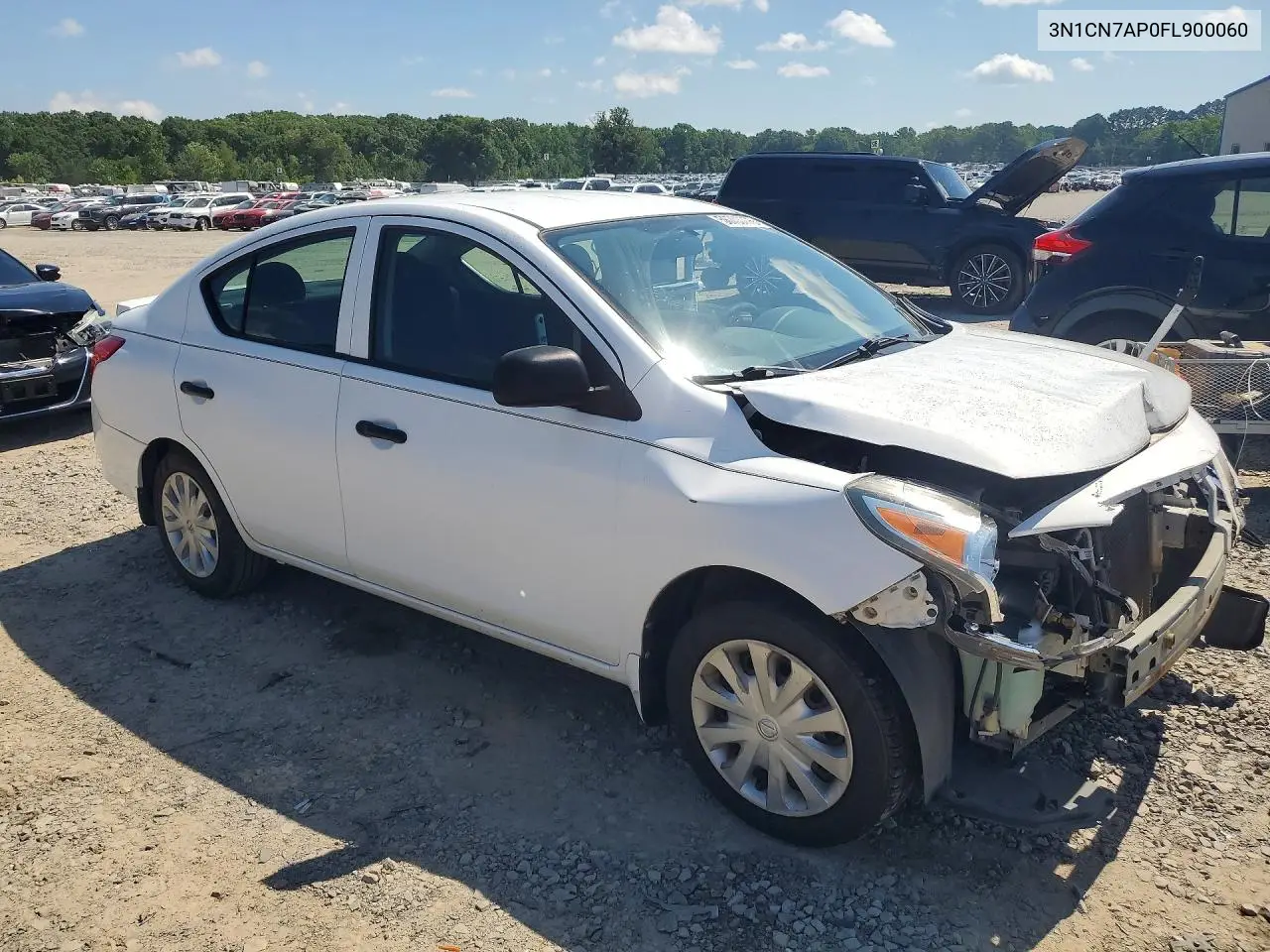 2015 Nissan Versa 1.6 S Plus VIN: 3N1CN7AP0FL90060 Lot: 56703776