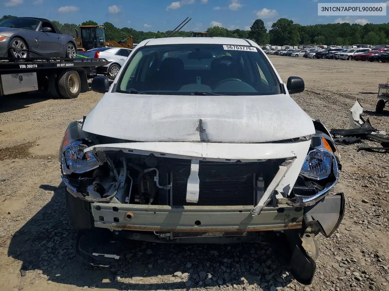 2015 Nissan Versa 1.6 S Plus VIN: 3N1CN7AP0FL90060 Lot: 56703776