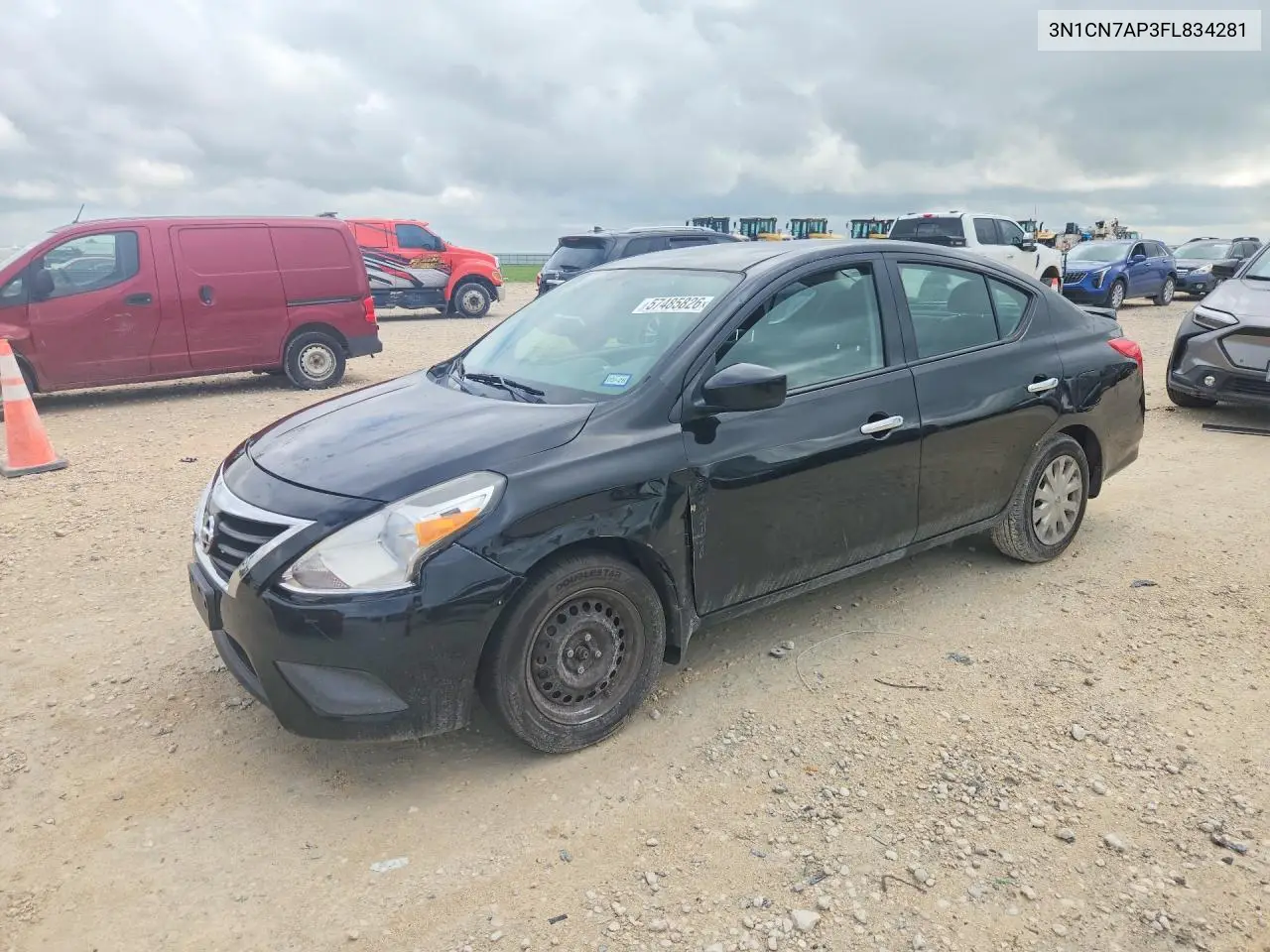 2015 Nissan Versa 1.6 Sv VIN: 3N1CN7AP3FL834281 Lot: 57485826