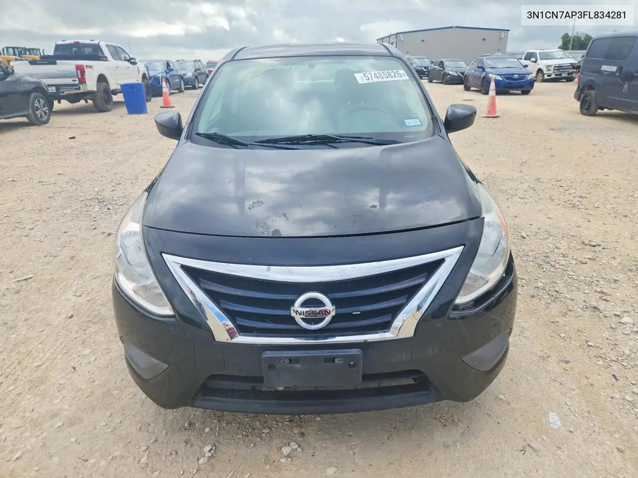 2015 Nissan Versa 1.6 Sv VIN: 3N1CN7AP3FL834281 Lot: 57485826