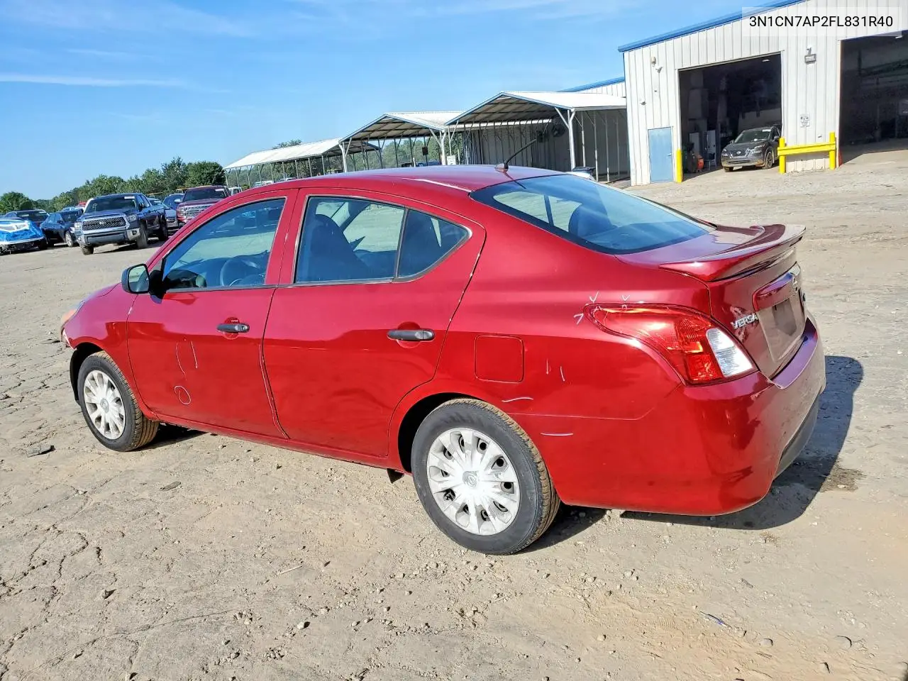 2015 Nissan Versa 1.6 S VIN: 3N1CN7AP2FL831R40 Lot: 58347346