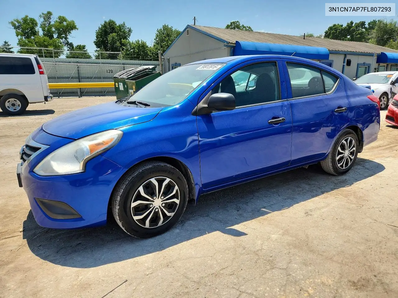 2015 Nissan Versa 1.6 S Plus VIN: 3N1CN7AP7FL807293 Lot: 59913916
