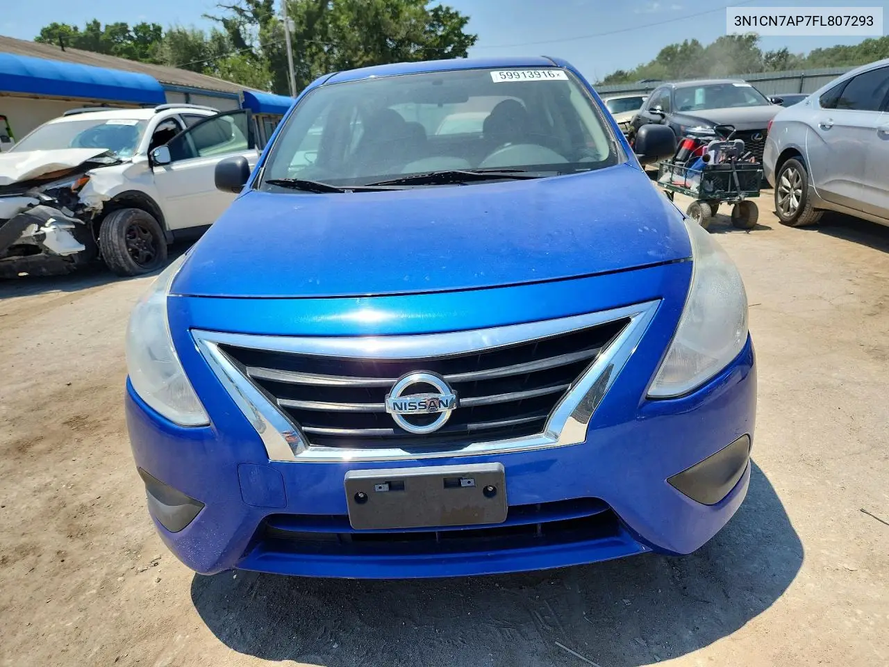 2015 Nissan Versa 1.6 S Plus VIN: 3N1CN7AP7FL807293 Lot: 59913916