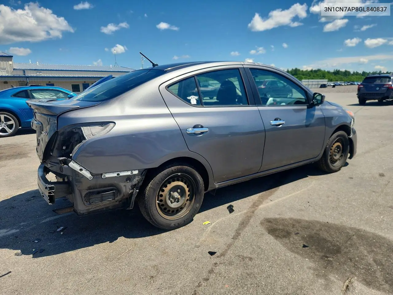 2016 Nissan Versa 1.6 Sv VIN: 3N1CN7AP8GL840837 Lot: 58255456