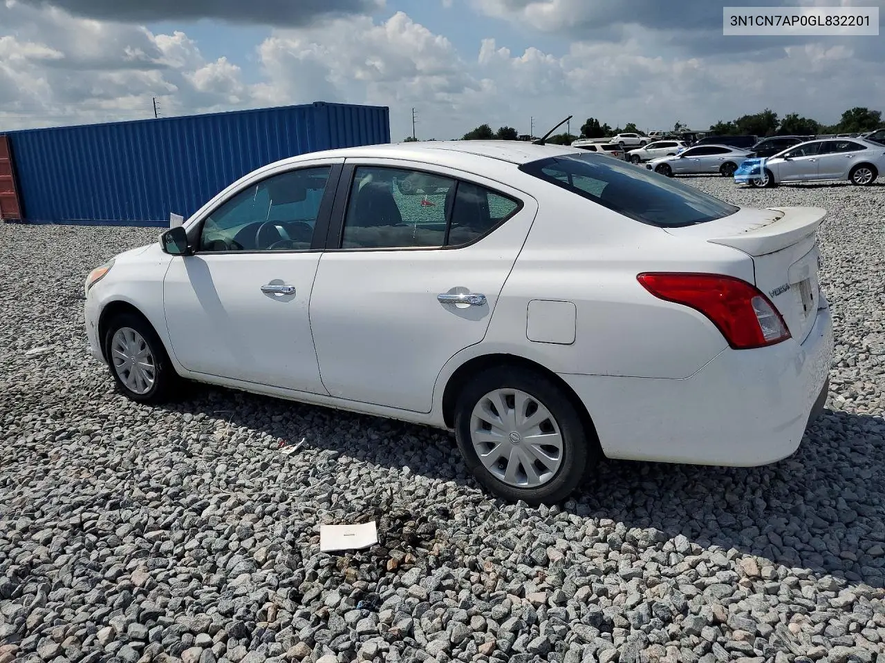 2016 Nissan Versa 1.6 Sv VIN: 3N1CN7AP0GL832201 Lot: 58326476