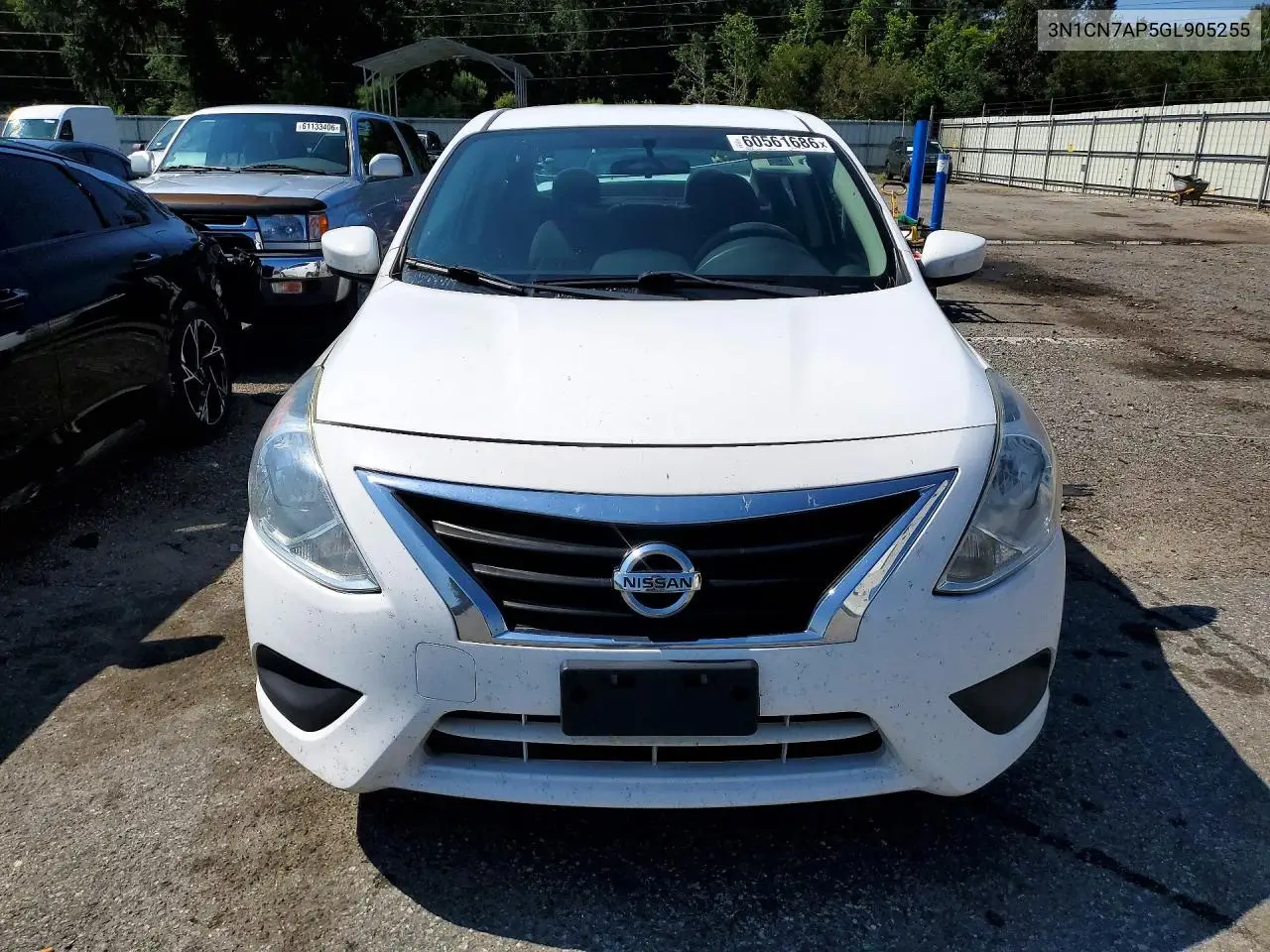 2016 Nissan Versa 1.6 Sv VIN: 3N1CN7AP5GL905255 Lot: 60561686
