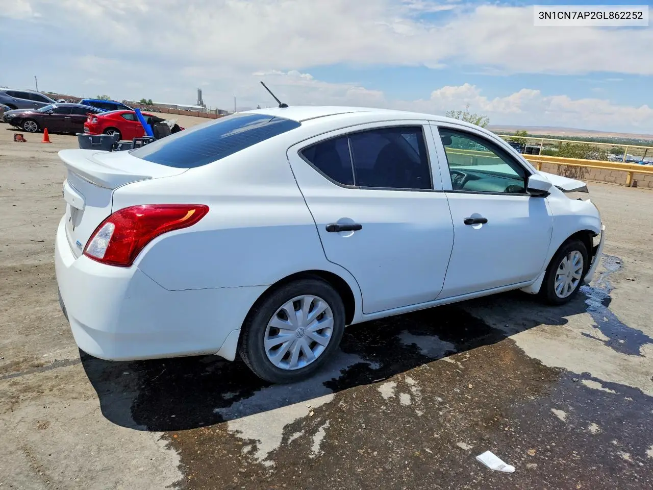 2016 Nissan Versa 1.6 S Plus VIN: 3N1CN7AP2GL862252 Lot: 61754766