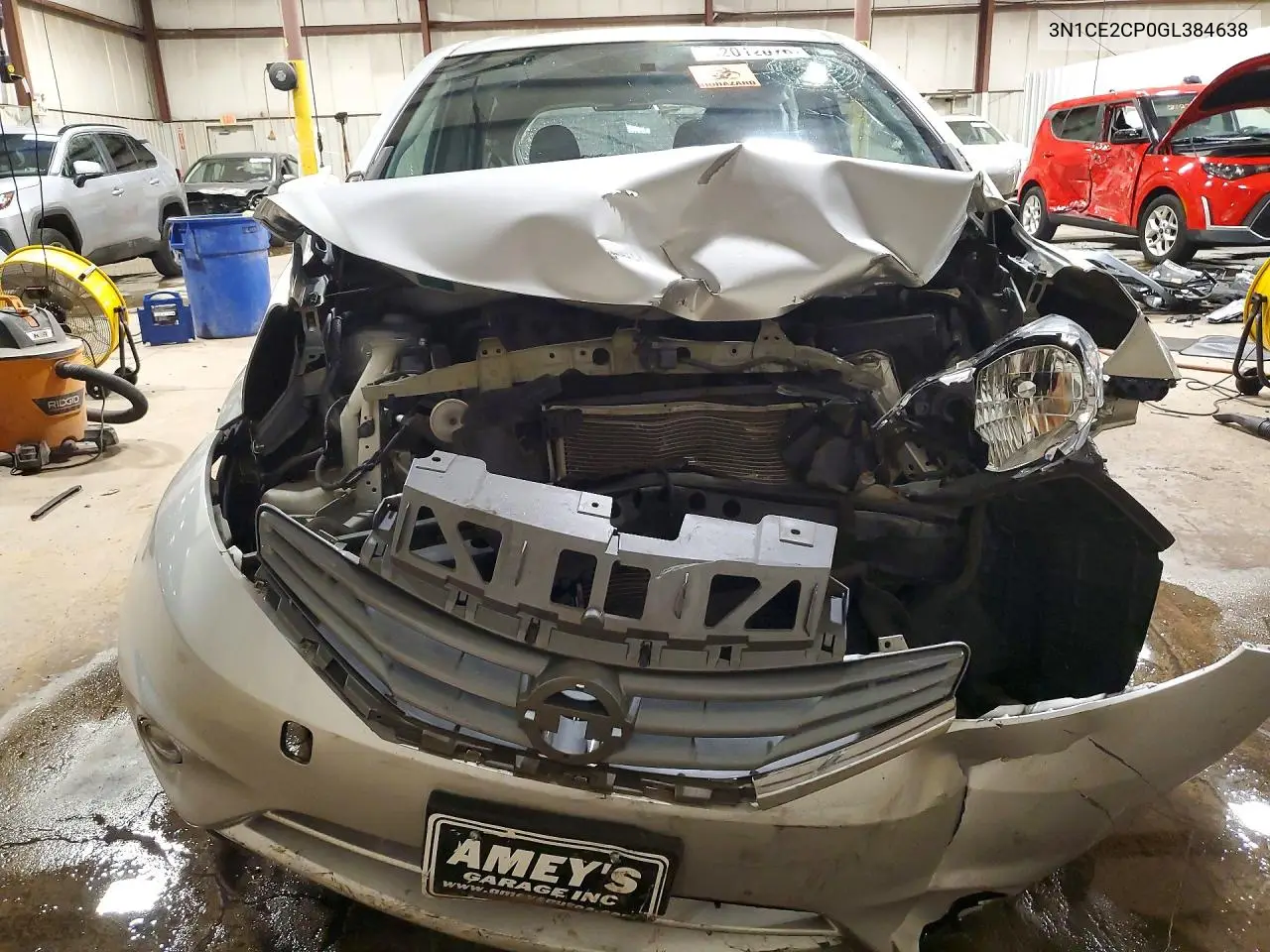 2016 Nissan Versa Note Sv VIN: 3N1CE2CP0GL384638 Lot: 62012076