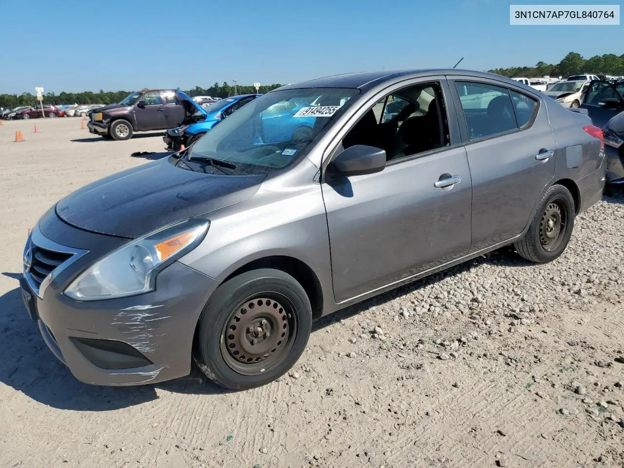 3N1CN7AP7GL840764 2016 Nissan Versa 1.6