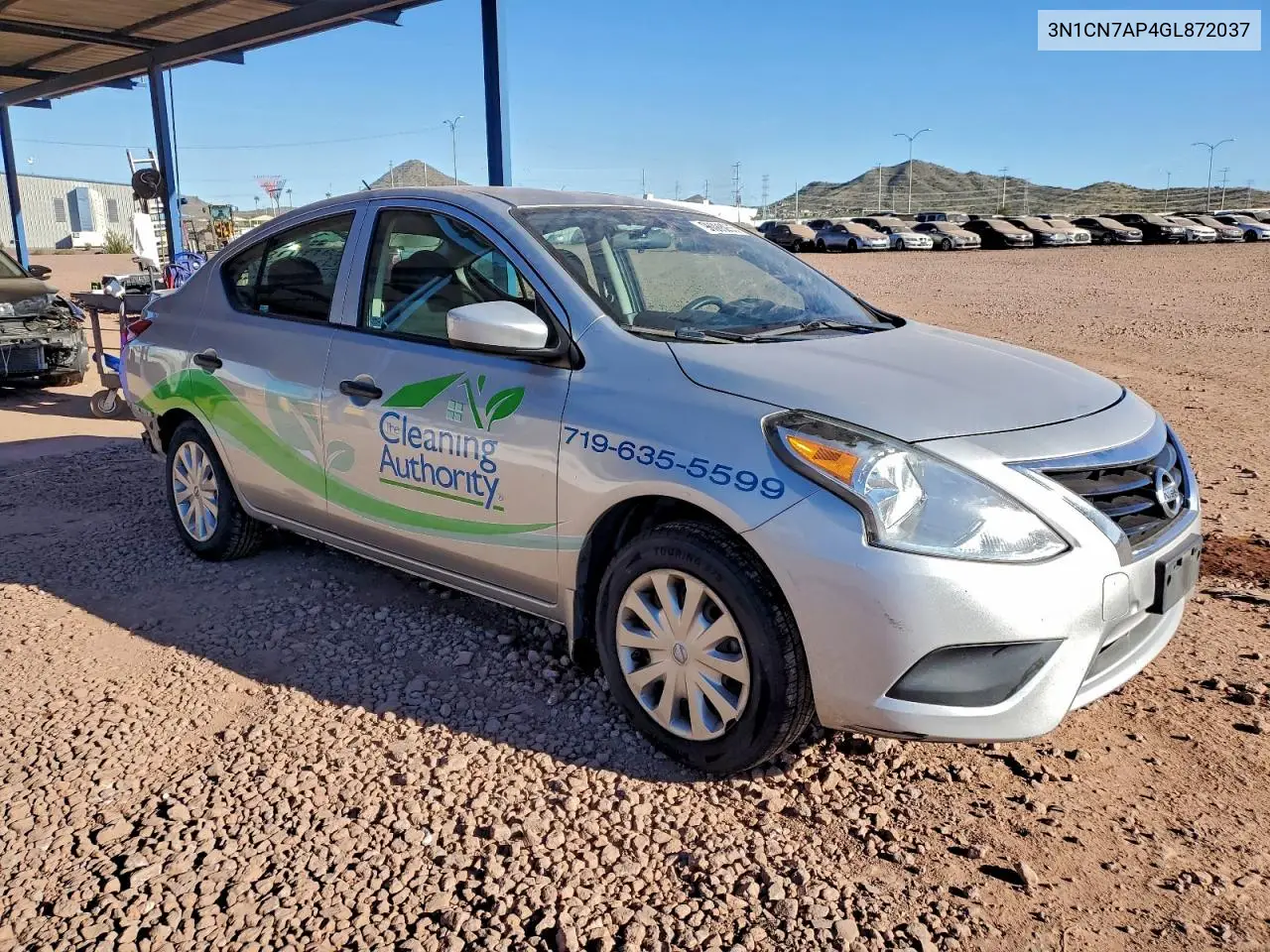 3N1CN7AP4GL872037 2016 Nissan Versa S