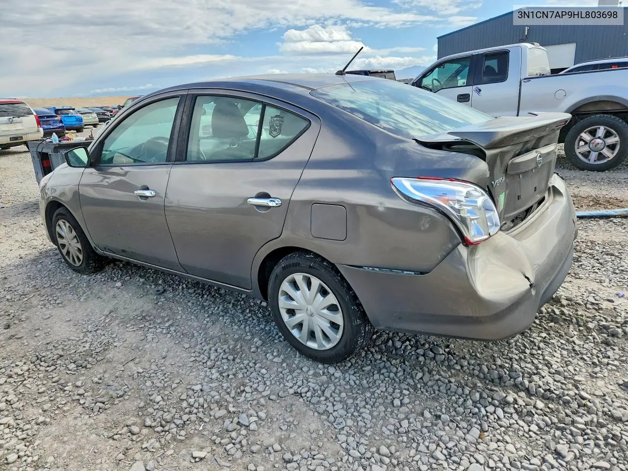 2017 Nissan Versa 1.6 Sv VIN: 3N1CN7AP9HL803698 Lot: 55907776
