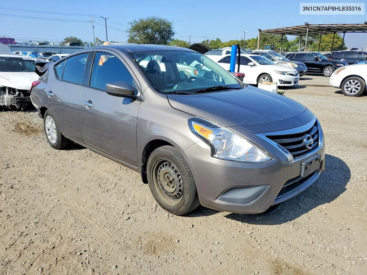2017 Nissan Versa VIN: 3N1CN7AP8HL835316 Lot: 55940106