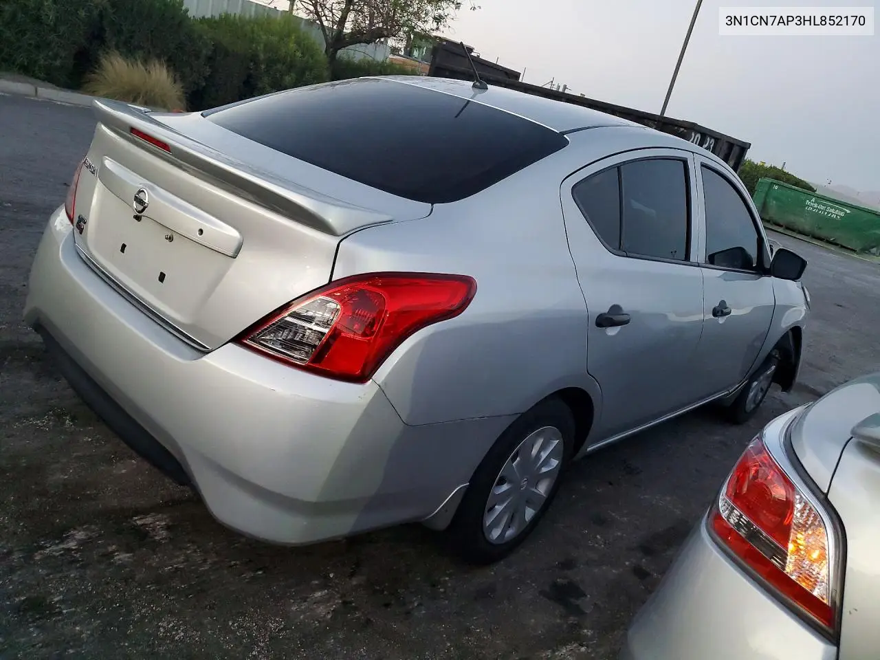 2017 Nissan Versa 1.6 S Plus VIN: 3N1CN7AP3HL852170 Lot: 57438576