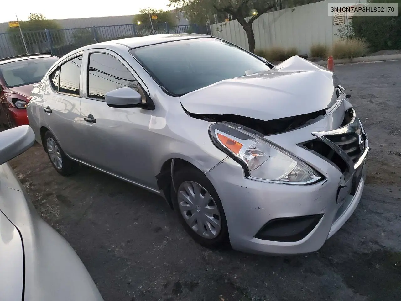 2017 Nissan Versa 1.6 S Plus VIN: 3N1CN7AP3HL852170 Lot: 57438576