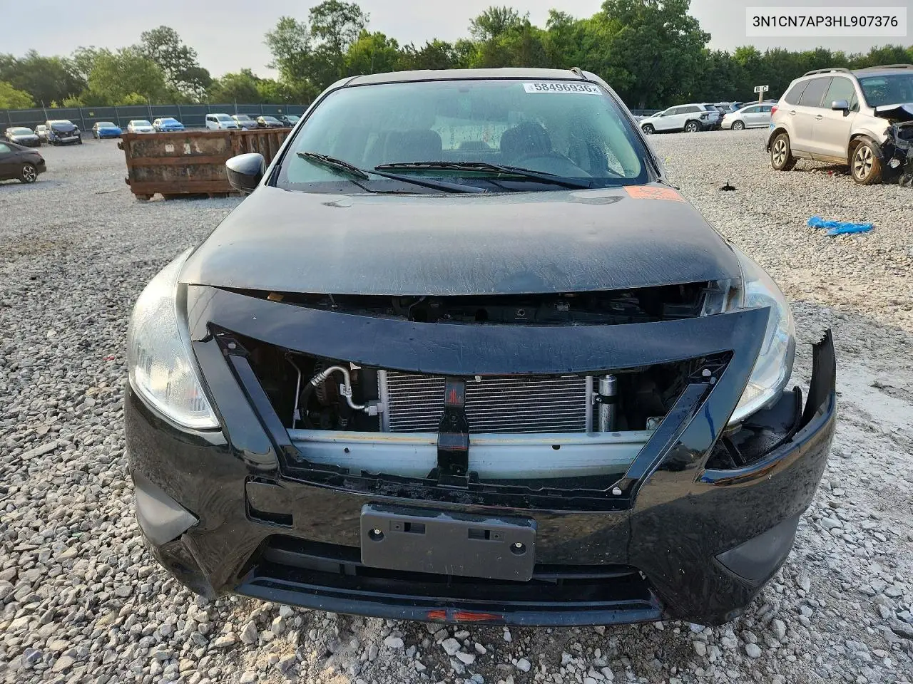 2017 Nissan Versa 1.6 S VIN: 3N1CN7AP3HL907376 Lot: 58496936