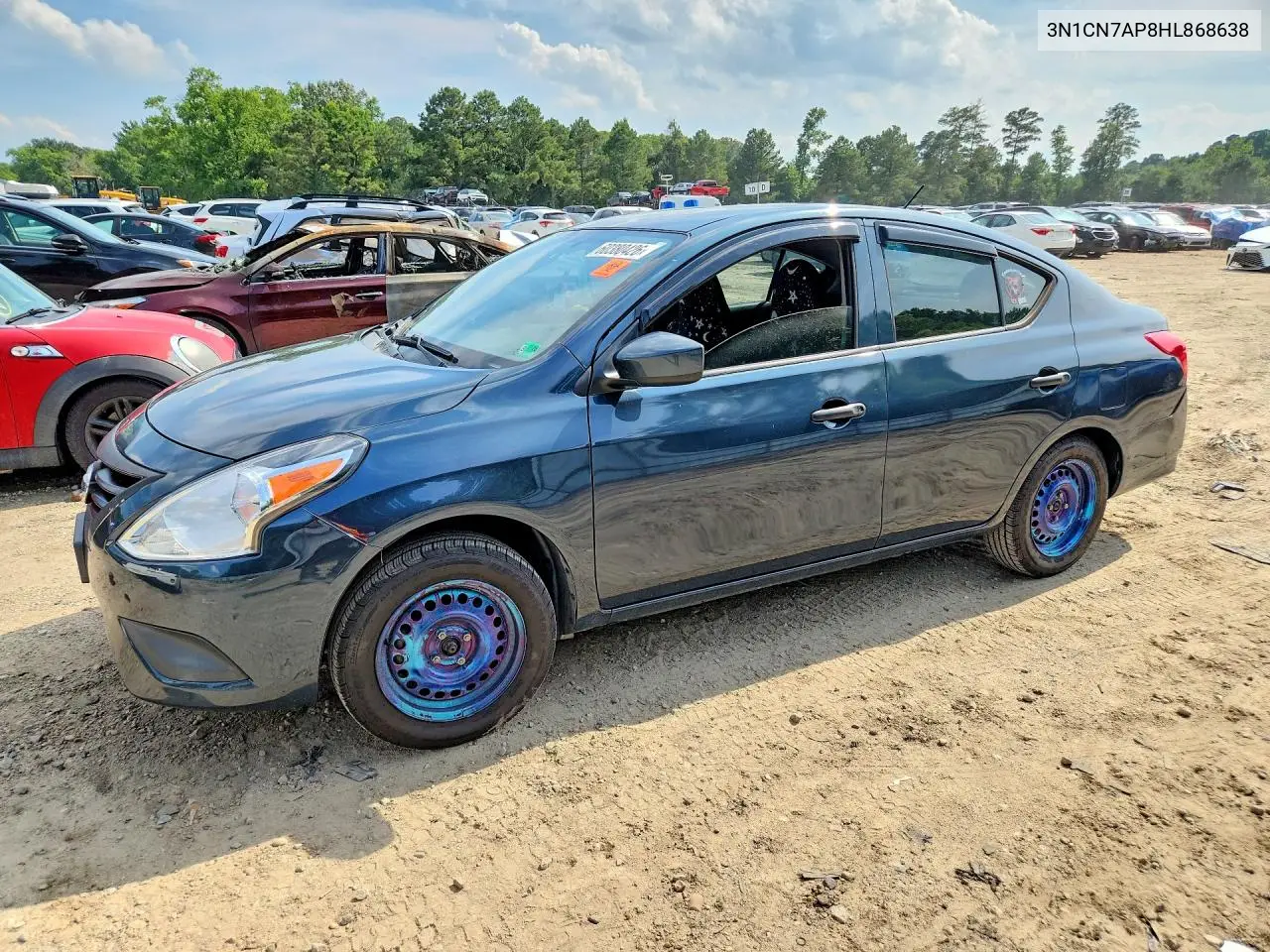 2017 Nissan Versa 1.6 S VIN: 3N1CN7AP8HL868638 Lot: 60380426