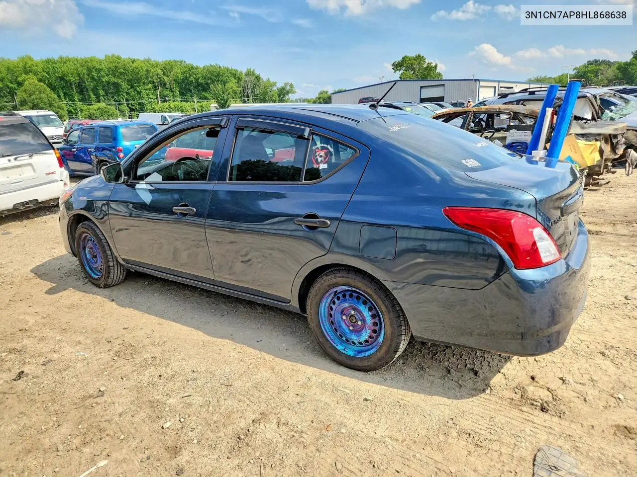 2017 Nissan Versa 1.6 S VIN: 3N1CN7AP8HL868638 Lot: 60380426