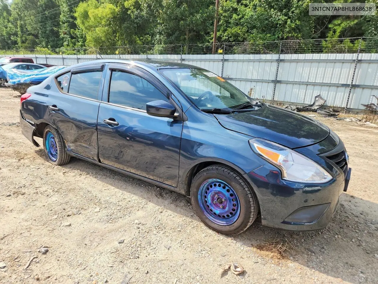 2017 Nissan Versa 1.6 S VIN: 3N1CN7AP8HL868638 Lot: 60380426