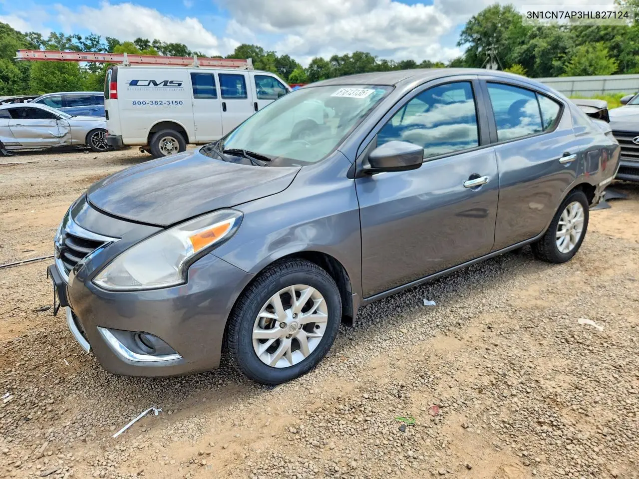 2017 Nissan Versa 1.6 S VIN: 3N1CN7AP3HL827124 Lot: 61613136