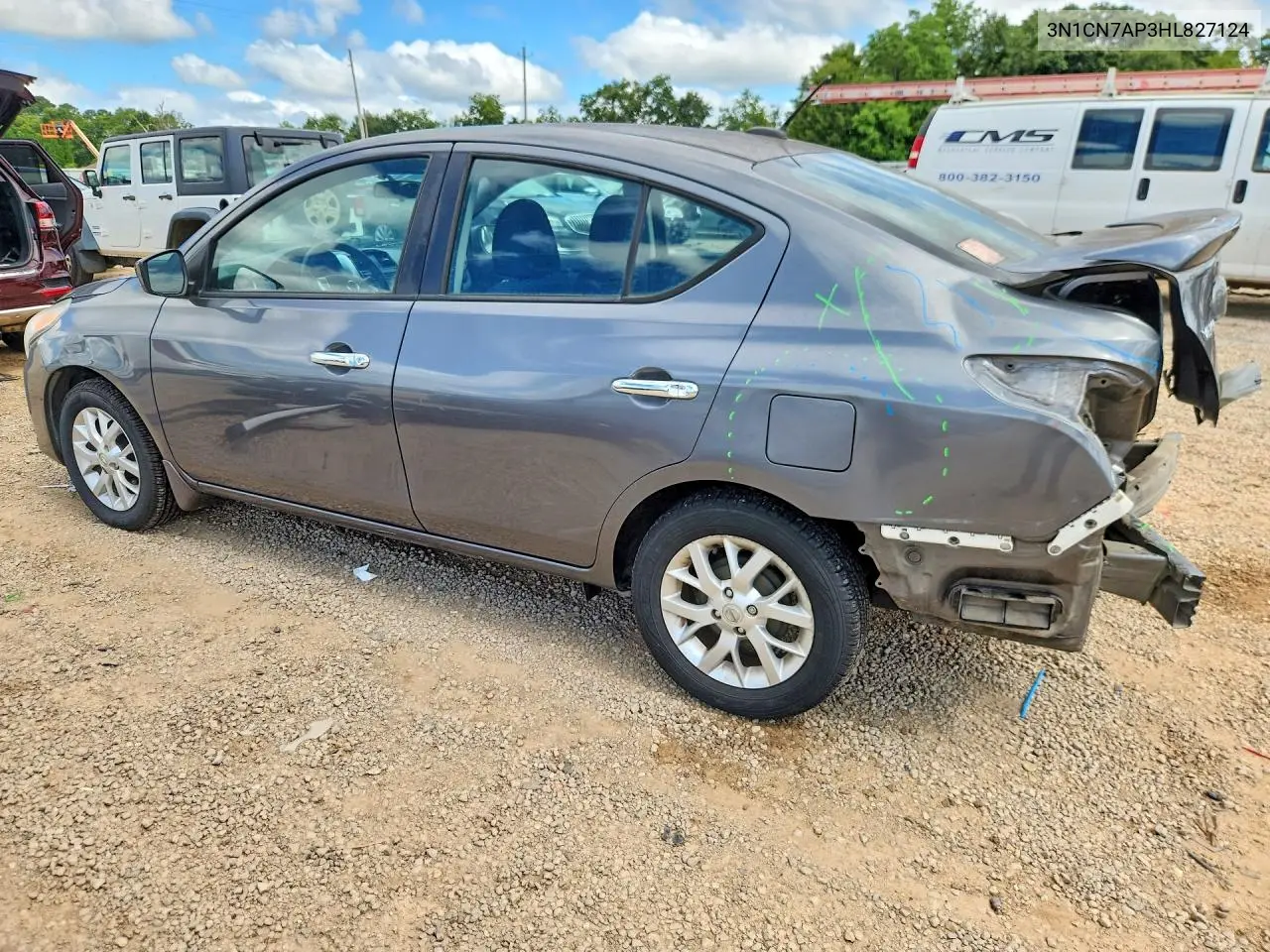 2017 Nissan Versa 1.6 S VIN: 3N1CN7AP3HL827124 Lot: 61613136