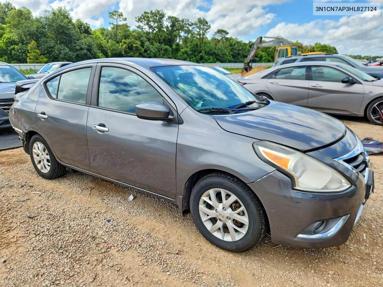 2017 Nissan Versa 1.6 S VIN: 3N1CN7AP3HL827124 Lot: 61613136