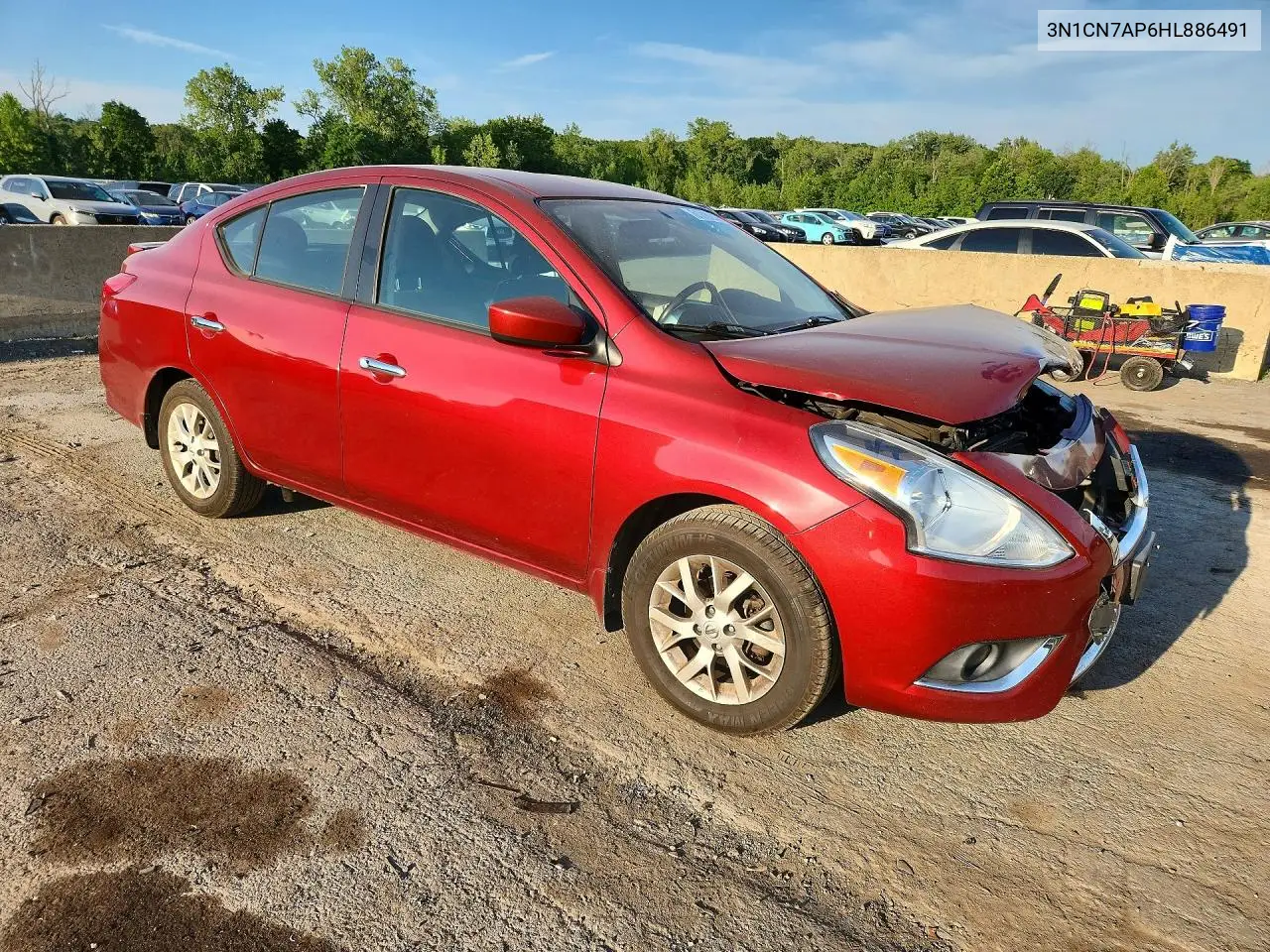 2017 Nissan Versa 1.6 S VIN: 3N1CN7AP6HL886491 Lot: 61719216