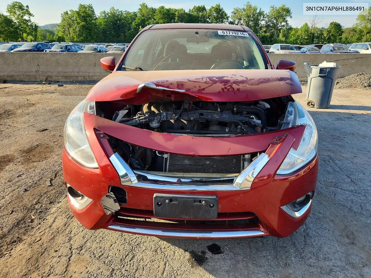 2017 Nissan Versa 1.6 S VIN: 3N1CN7AP6HL886491 Lot: 61719216